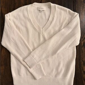 Banana Republic Women’s V-Neck Sweater in Cream
